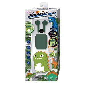 Jurassic Beats - Dino Bluetooth Earbuds With Charging Case & Key Chain